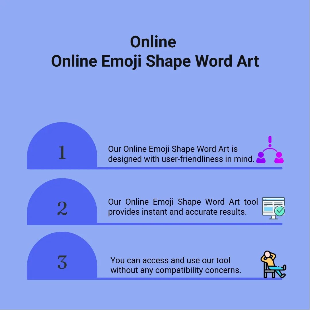 Online Emoji Shape Word Art