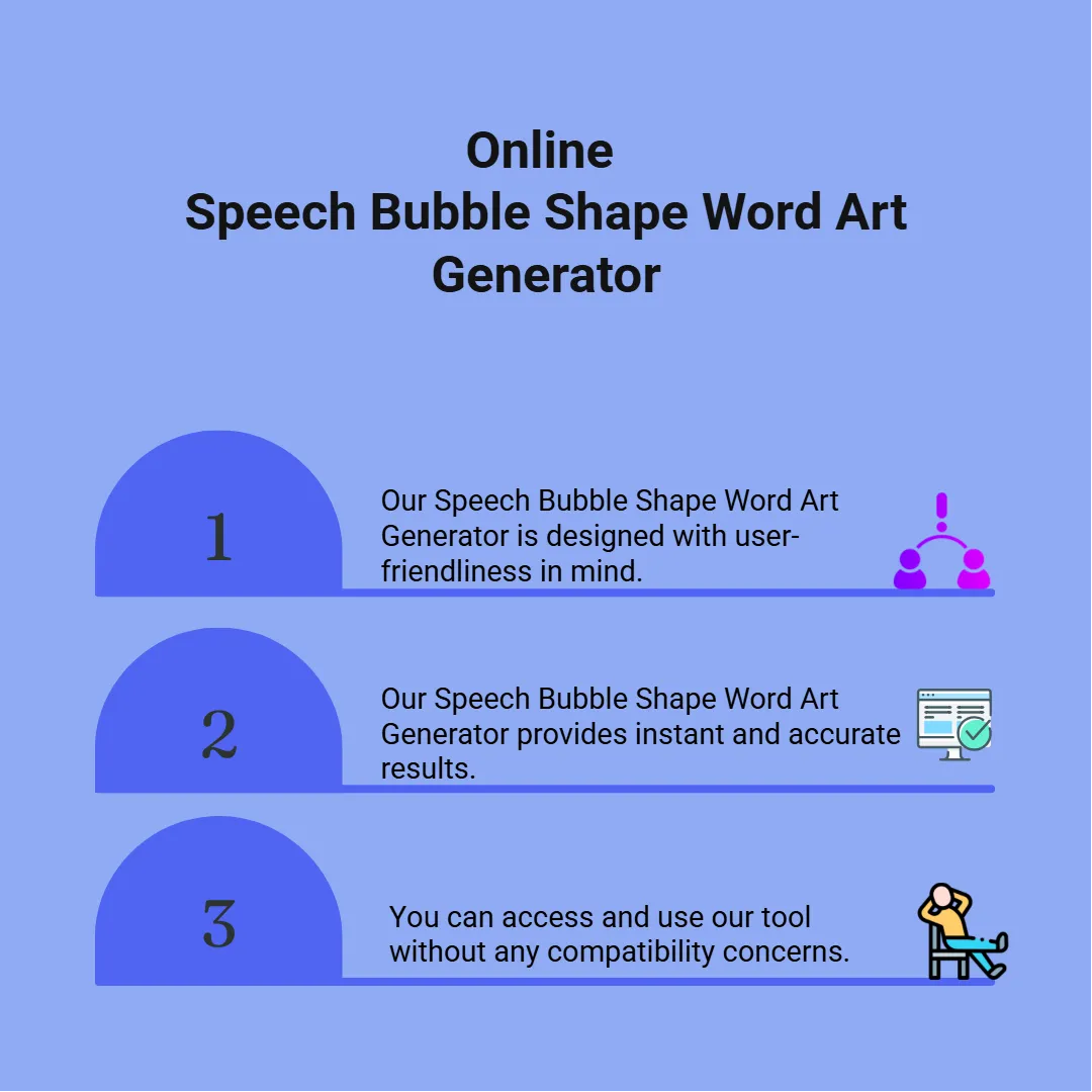 Speech Bubble Shape Word Art Generator