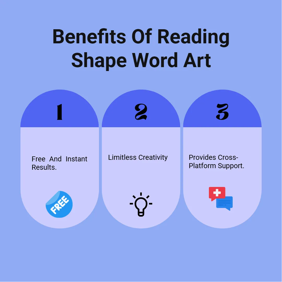 Benefits Of Reading Shape Word Art