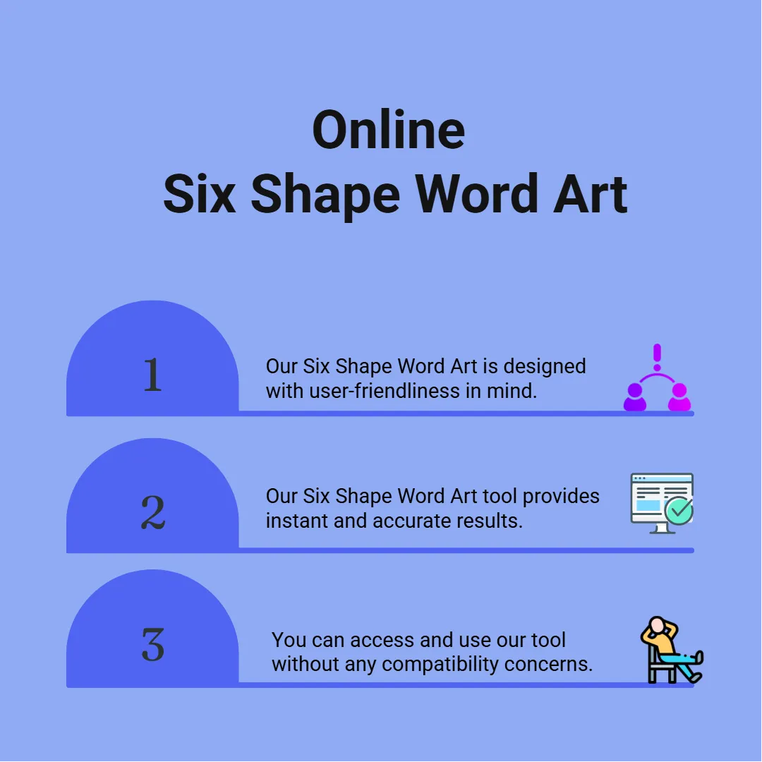 Online Six Shape Word Art