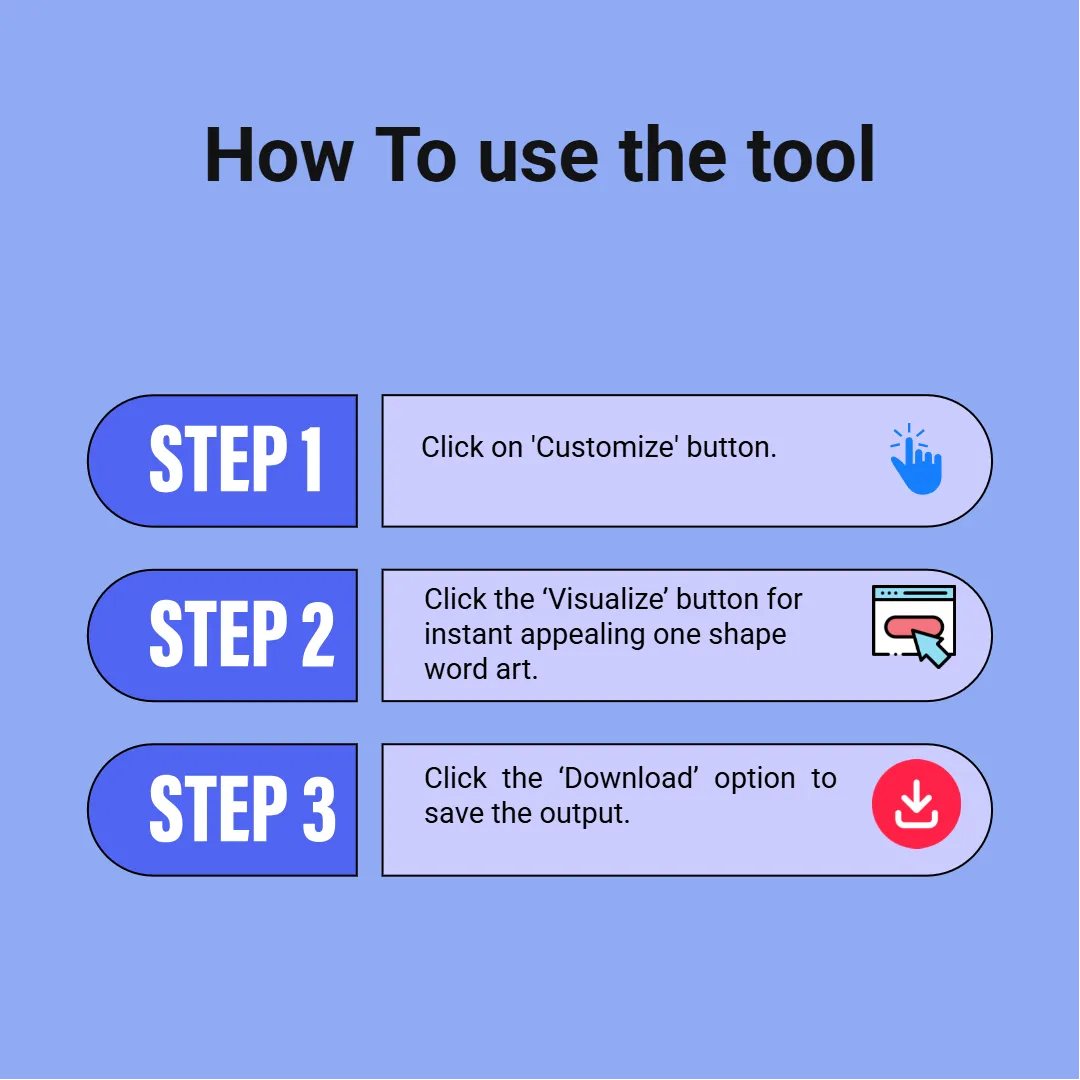 how to use One Shape Word Art