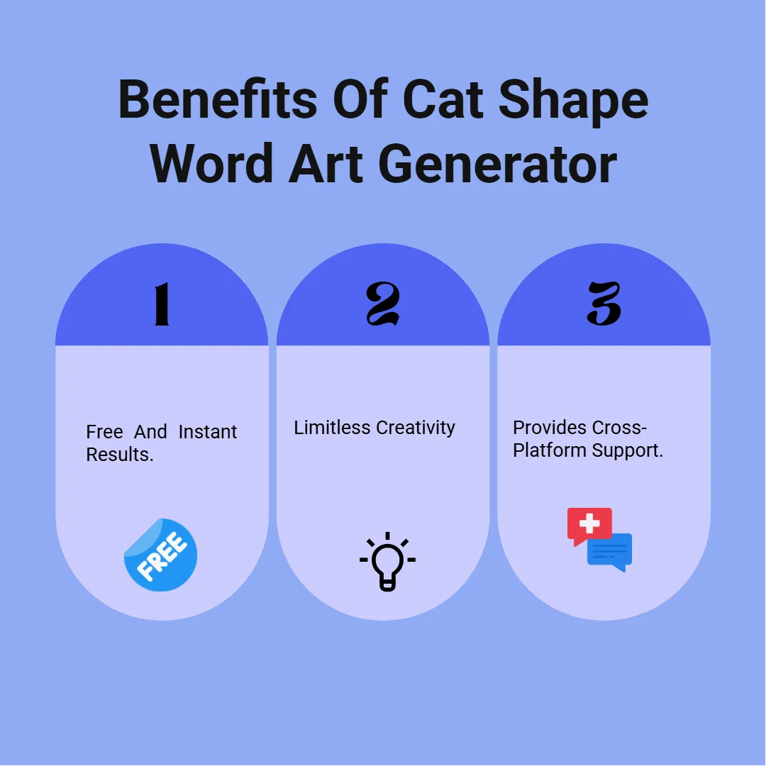 Benefits Of Cat Shape Word Art Generator