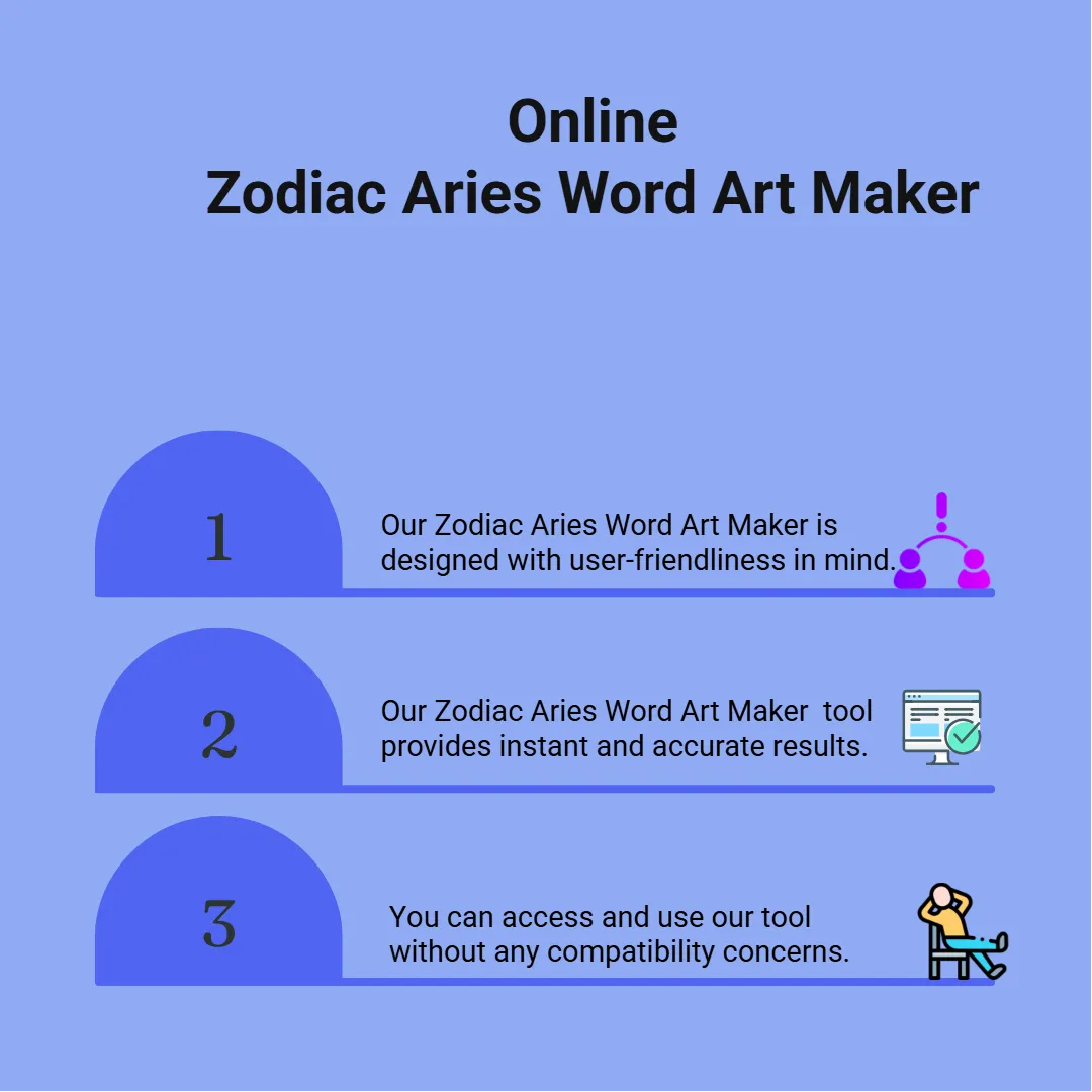 online Zodiac Aries Word Art Maker 